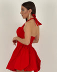 Abito BAMBY - abito corto con scollo quadrato e gonna a palloncino