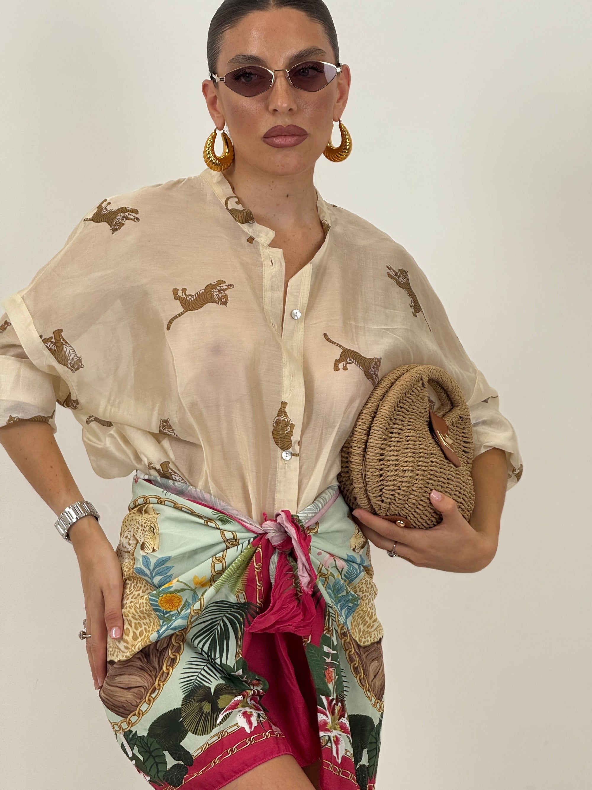 Camicia Tiger beige