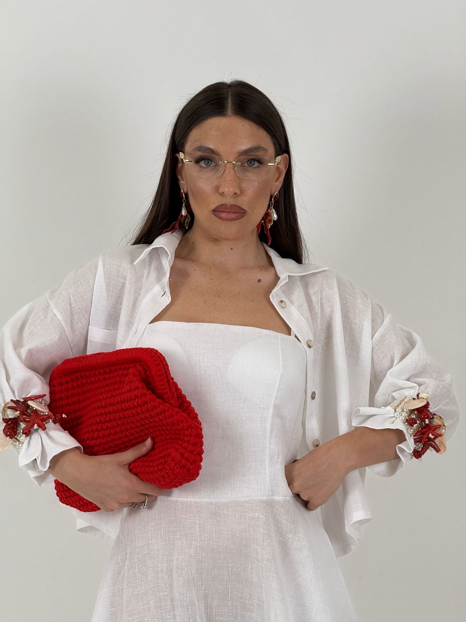 Cordset ISCHIA - completo composto da vestito longuette e camicia