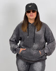 CURVY Tuta BLACK - COMPLETO FELPA E PANTALONE