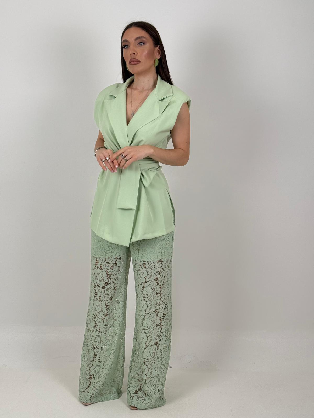 Tailleur GRAZIA - Completo giacca e pantalone in pizzo