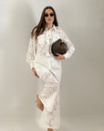 Cordset ESMEE - Completo camicia e pantalone in pizzo - COLLEZIONE CHIC