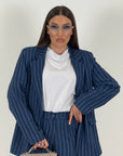 Tailleur CARMELITA - Giacca e bermuda gessato