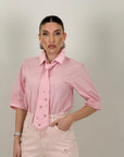 Camicia KATIA con cravatta con brillantini