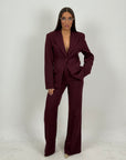 Tailleur DRAMMATIX - tailleur giacca strutturata con spalline e pantaloni a zampa