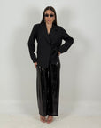 COMPLETO IBIZA - completo 3 pezzi, composto da giacca, top in paillettes e pantalone in paillettes