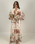 Tailleur kimono CIRCUS - io a casa dell’hockey Monaco e pantalone, palazzo effetto seta