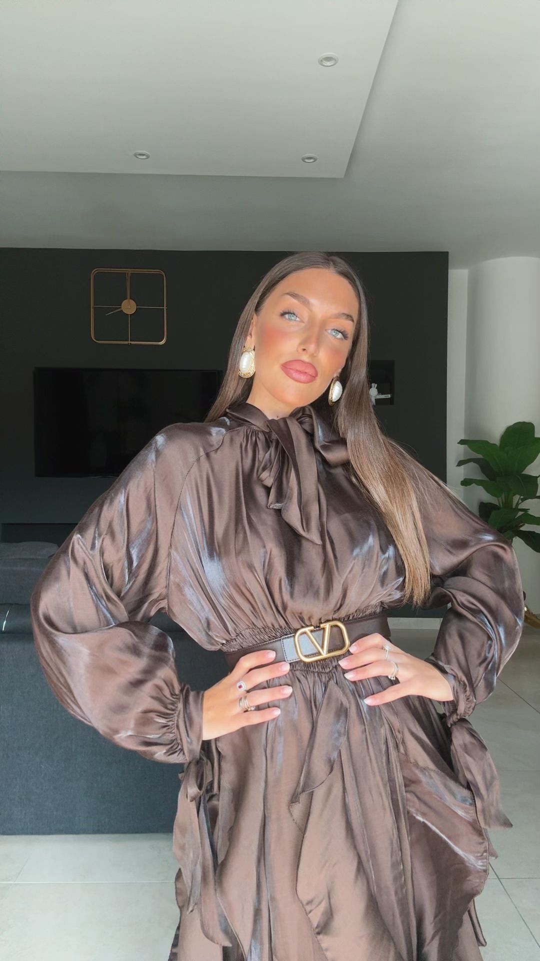 Abito SARA - Abito lungo con rouche