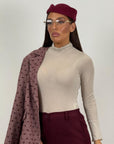 Maglia misto cachemire, collo alto