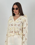 Blusa JULES - blusa con fiori in 3D