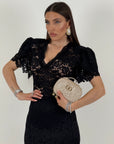 Abito AMBER - abito longuette in pizzo - tessuto elastico - COLLEZIONE CHIC