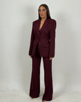 Tailleur DRAMMATIX - tailleur giacca strutturata con spalline e pantaloni a zampa