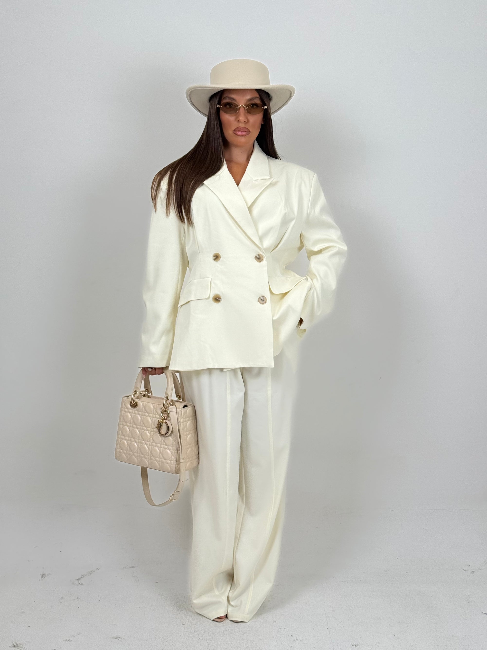 Tailleur LUMINA - tailleur giacca Over e pantaloni palazzo - top quality