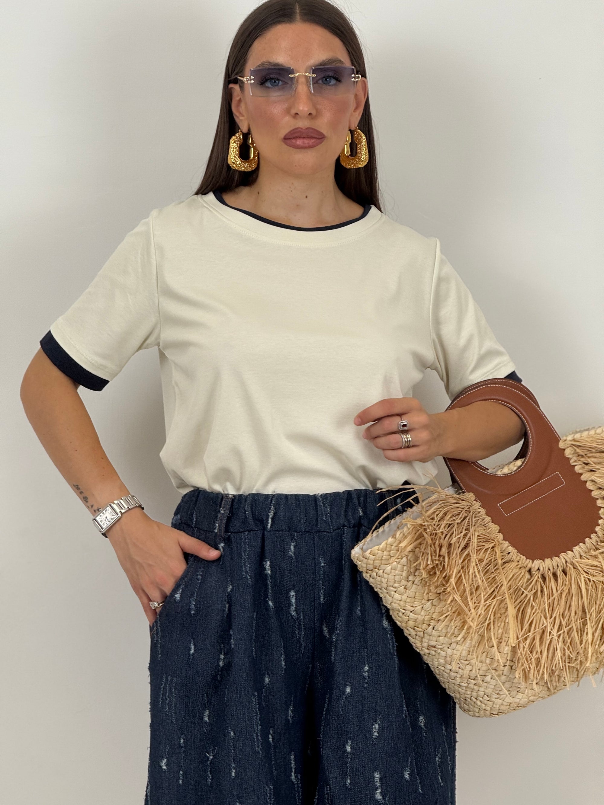T-shirt bicolor