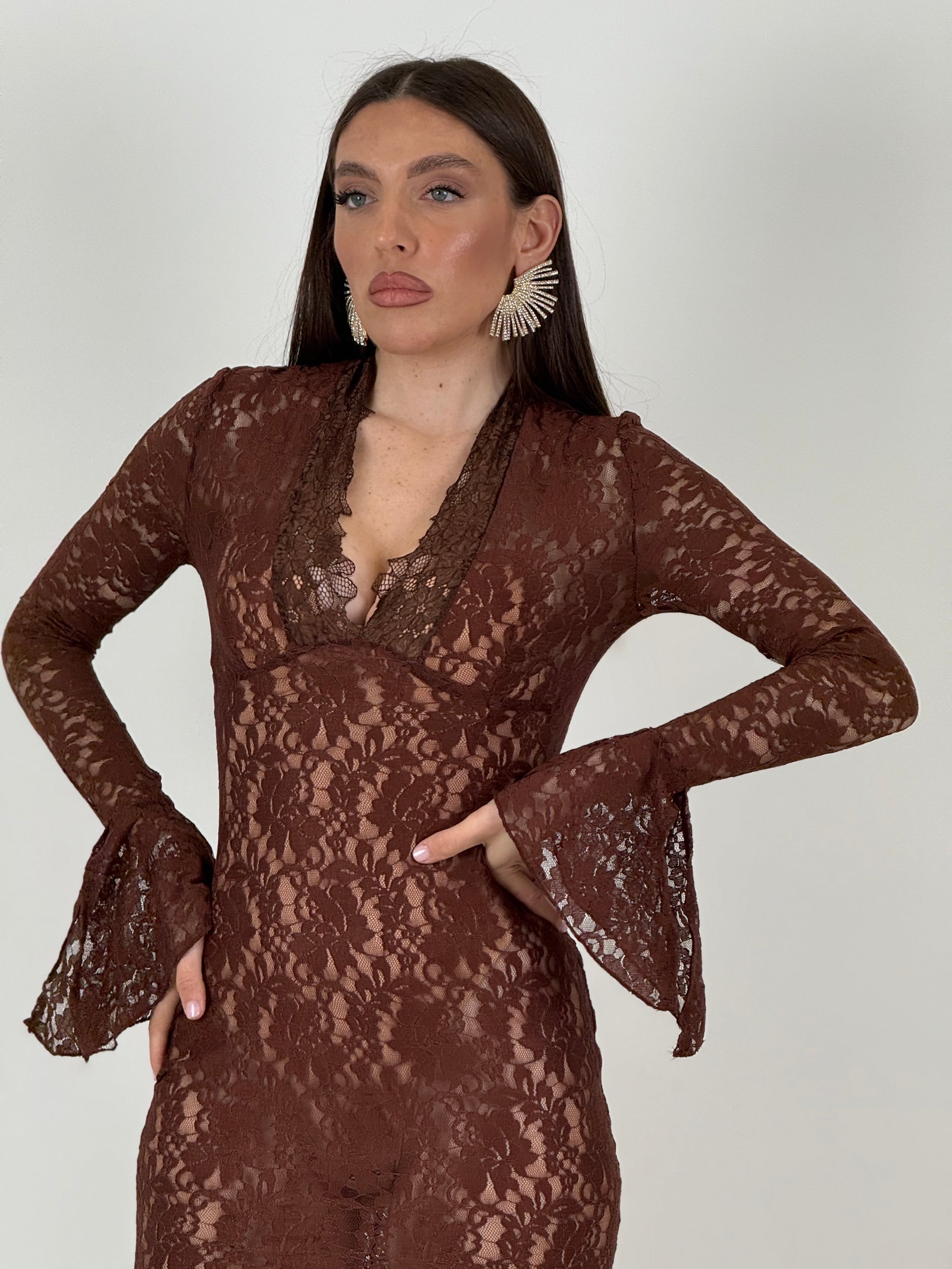 Abito EMILIEN - Abito lungo in pizzo - COLLEZIONE CHIC