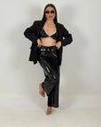 COMPLETO IBIZA - completo 3 pezzi, composto da giacca, top in paillettes e pantalone in paillettes
