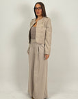 Tailleur CIRCLE - giacca con bottoni e pantaloni palazzo