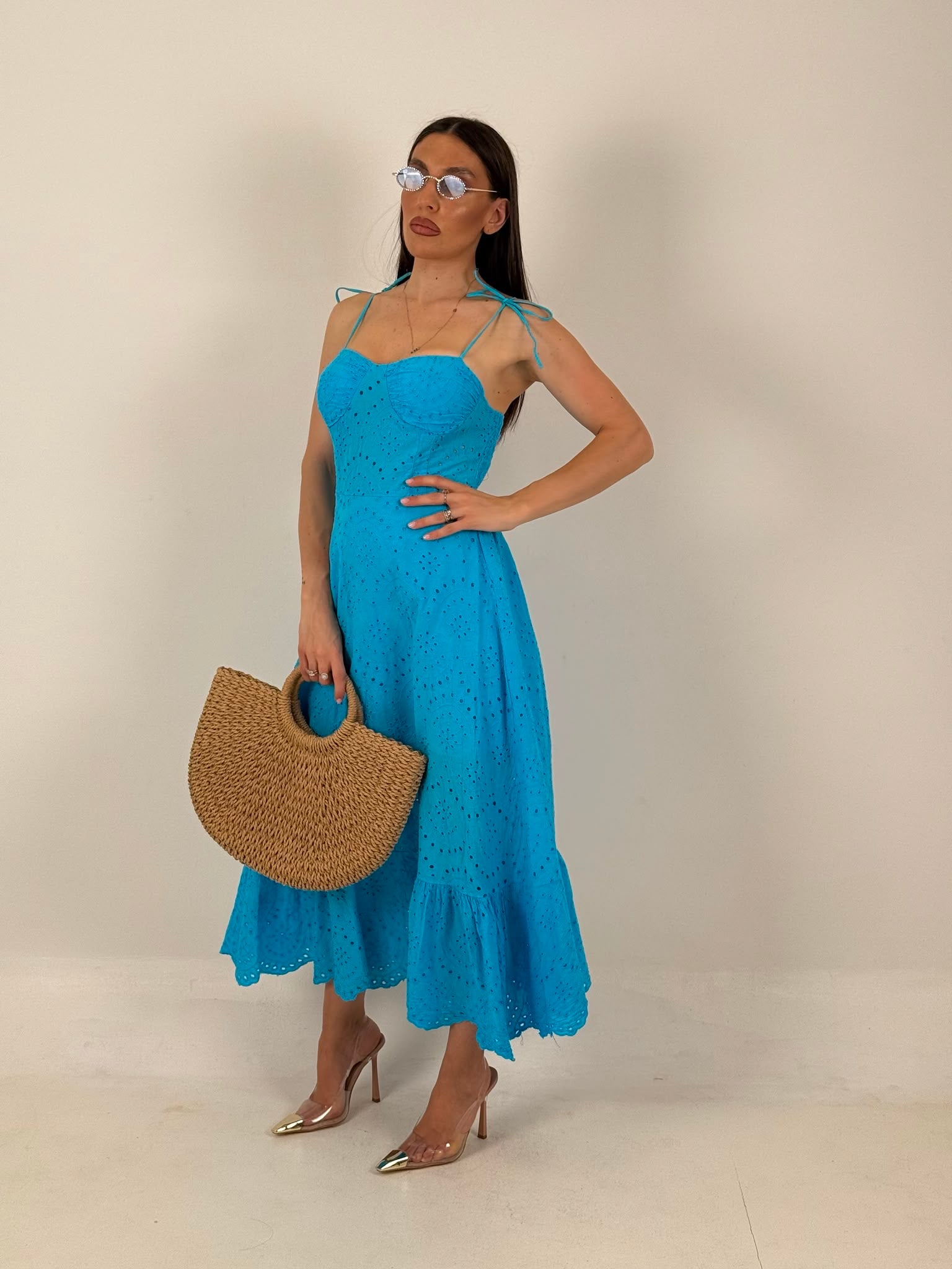 Abito MARILENA - abito longuette ricamato