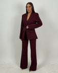 Tailleur DRAMMATIX - tailleur giacca strutturata con spalline e pantaloni a zampa