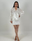 Completo PEONY - completo blusa in paillettes con gonna - COLLEZIONE CHIC