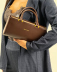 Borsa baguette - marrone ecopelle