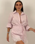 Completo NAXOS - completo camicia e pantaloncini fantasia a righe