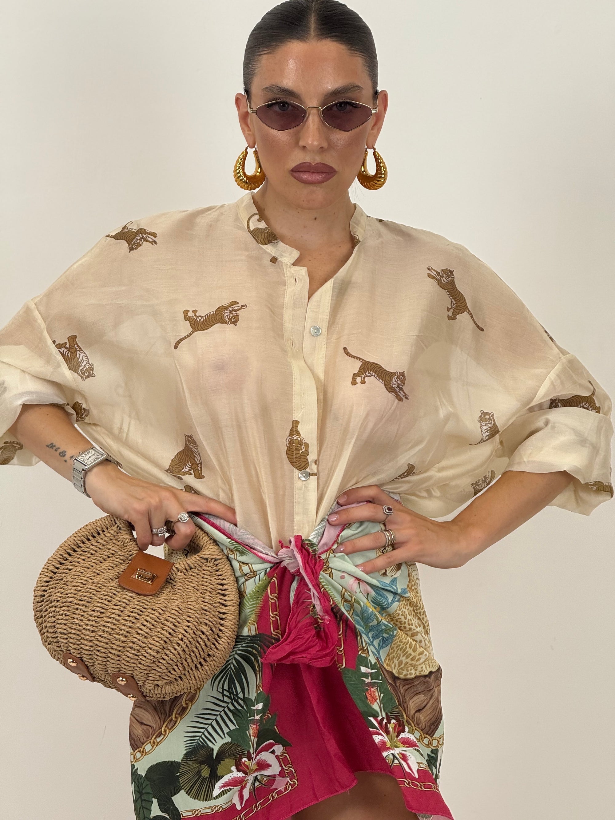 Camicia Tiger beige