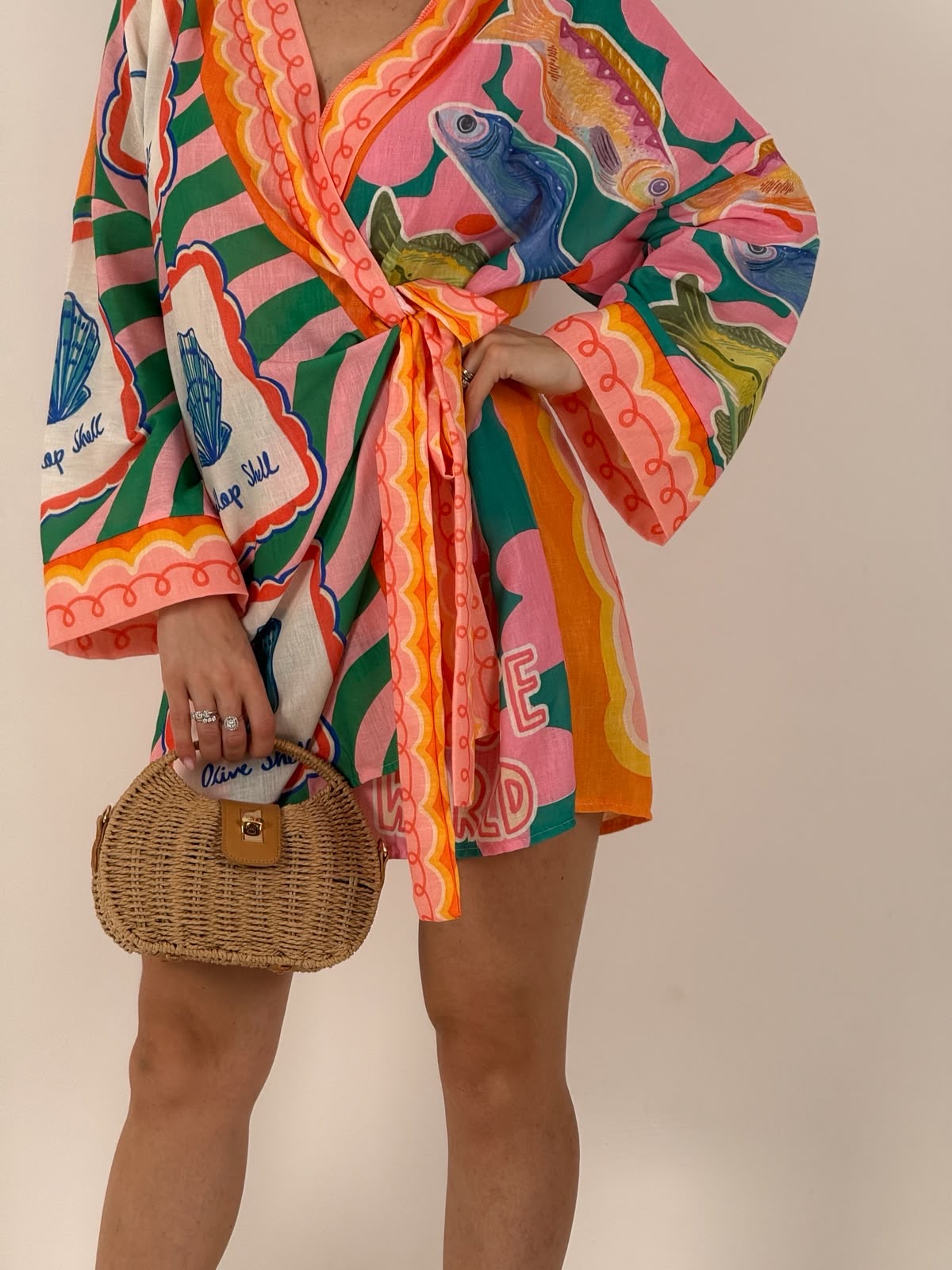 Abito KIM - abito corto kimono a fantasia