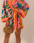 Abito KIM - abito corto kimono a fantasia