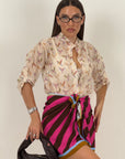 Camicia pappagalli multicolor