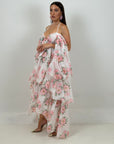 Abito rox - abito in chiffon con manica particolare scollo barca- collezione Chic