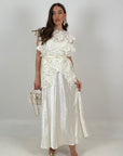 Abito MARRY - abito lungo con corpetto in pizzo macrame