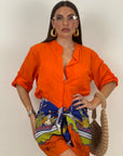 Gonna pareo Blu&Orange