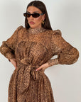 Abito LEOPARD - abito lungo fantasia leopardata COLLEZIONE CHIC