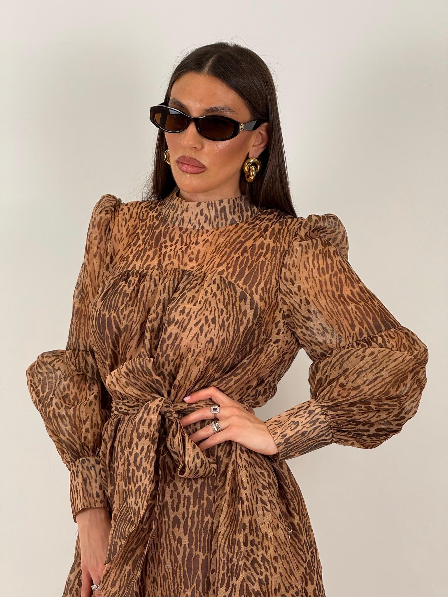 Abito LEOPARD - abito lungo fantasia leopardata COLLEZIONE CHIC