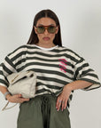 Maglia GIOVANNA - maglia a righe con manica a 3/4