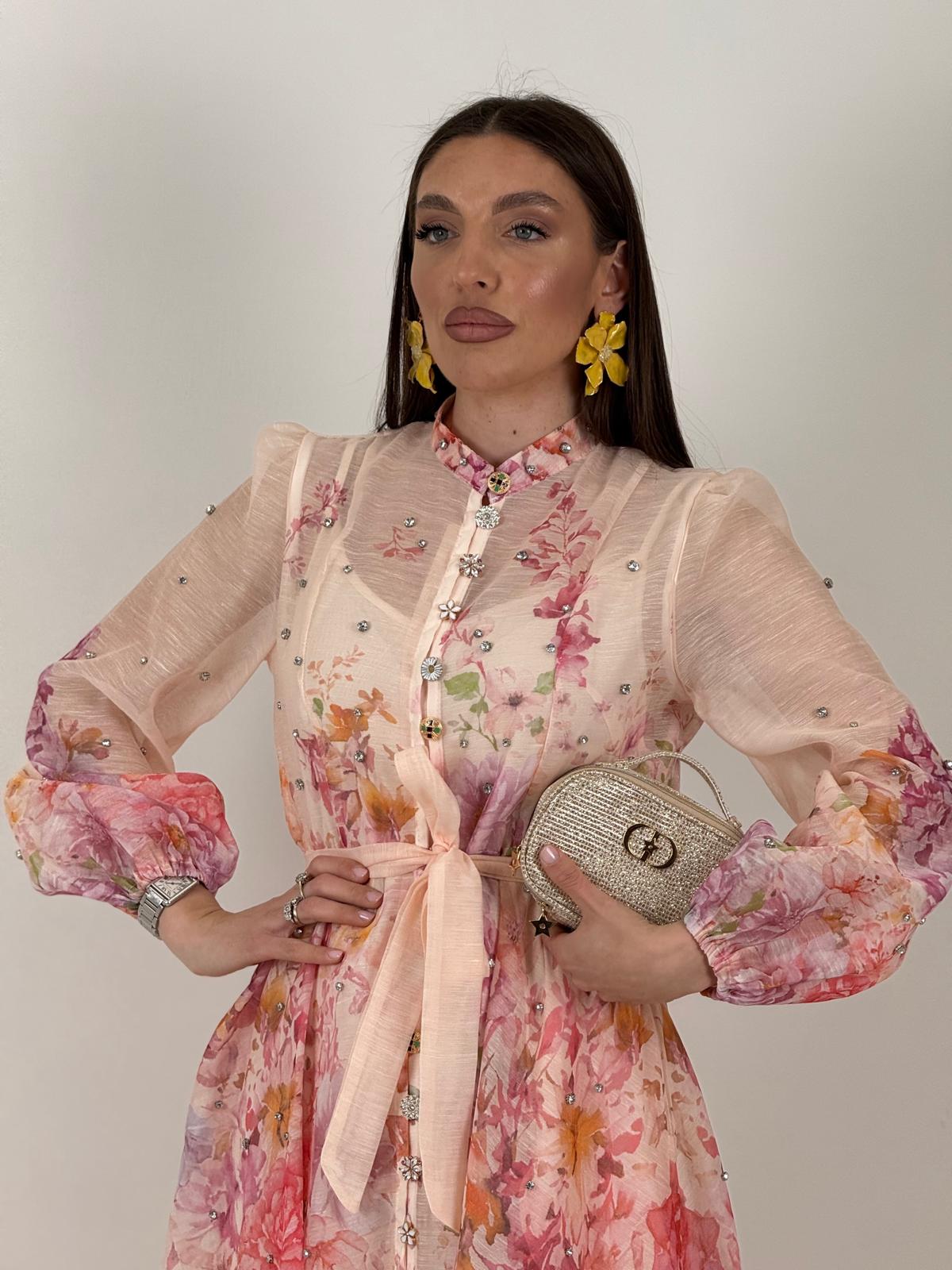Abito FIORDALISO - Abito lungo con bottoni - COLLEZIONE CHIC