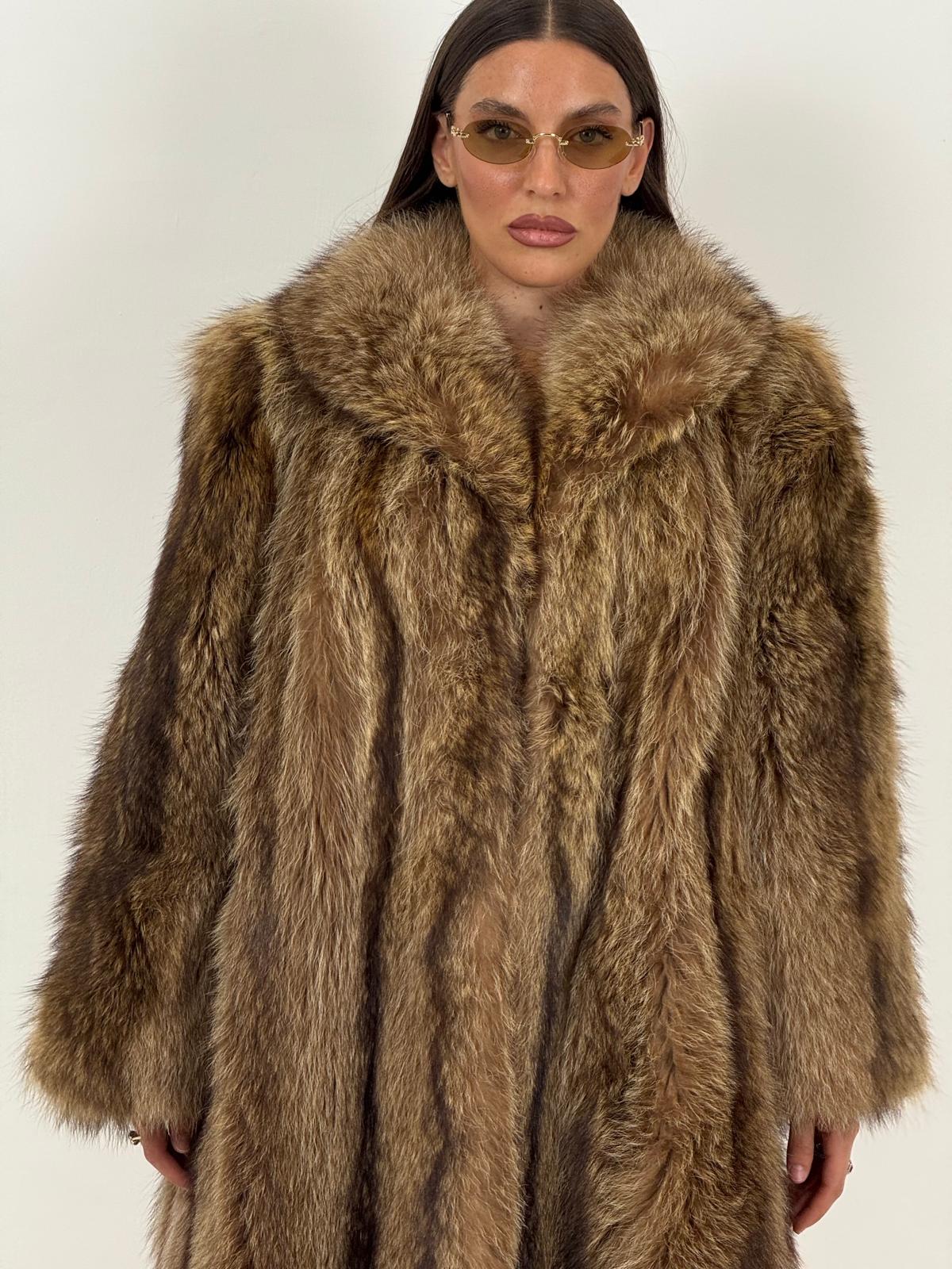 Pelliccia in Marmotta N44 - cappotto misura media in marmotta
