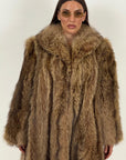 Pelliccia in Marmotta N44 - cappotto misura media in marmotta