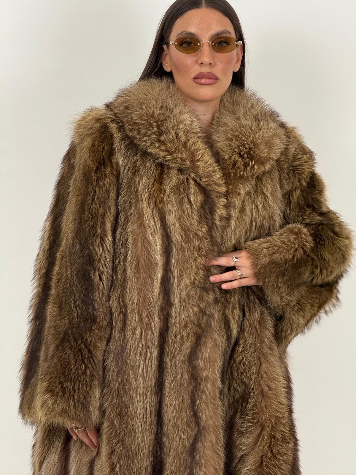 Pelliccia in Marmotta N44 - cappotto misura media in marmotta