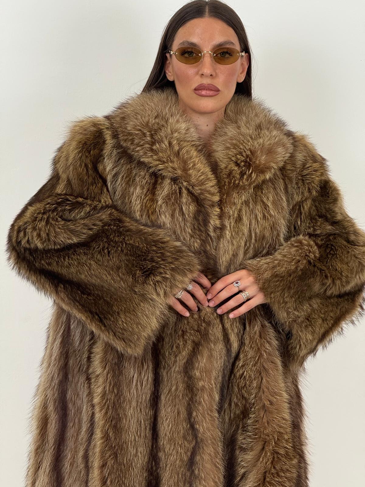 Pelliccia in Marmotta N44 - cappotto misura media in marmotta
