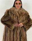 Pelliccia in Marmotta N44 - cappotto misura media in marmotta
