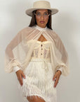 Coprispalle in chiffon  BECKY