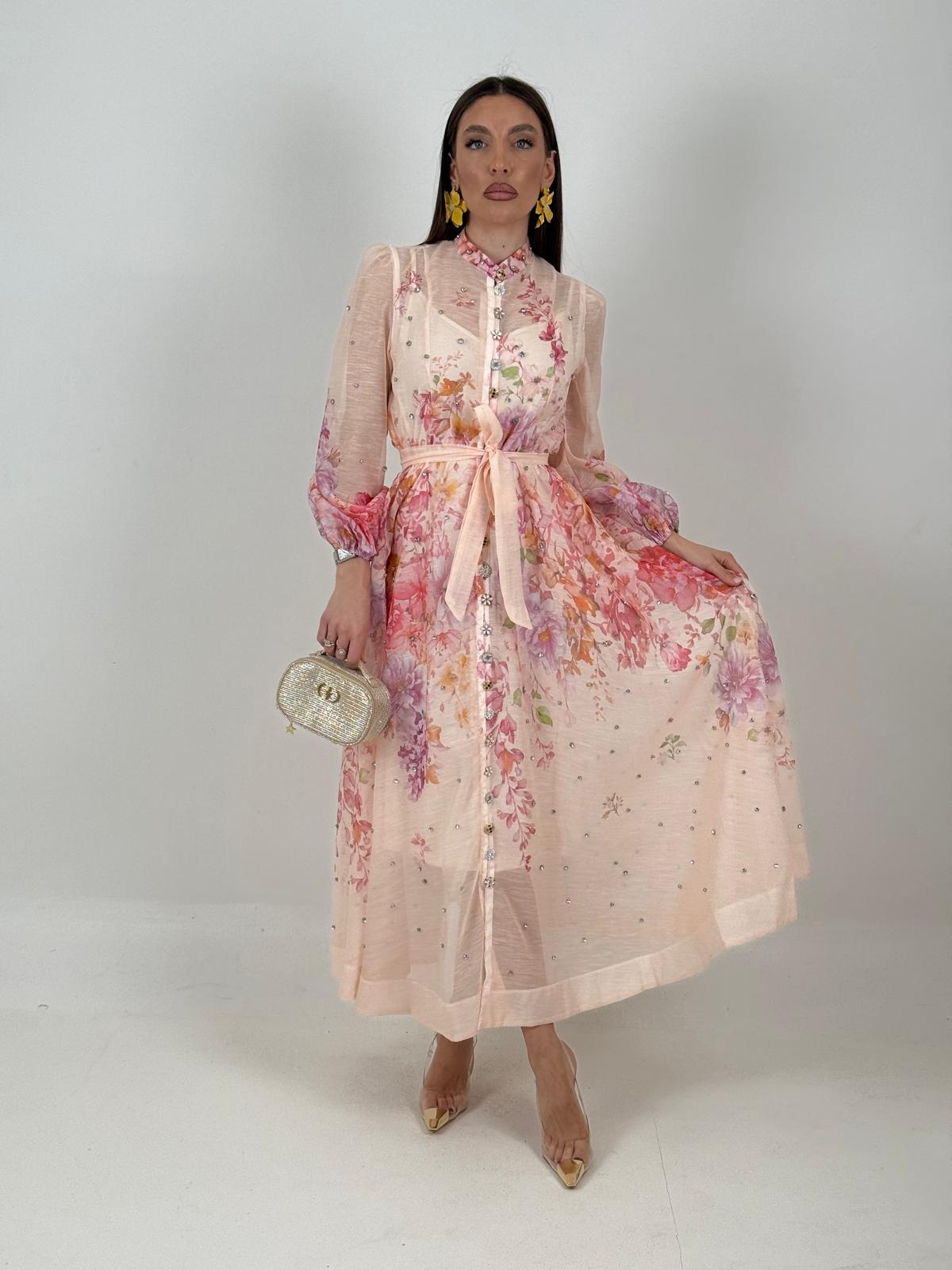 Abito FIORDALISO - Abito lungo con bottoni - COLLEZIONE CHIC