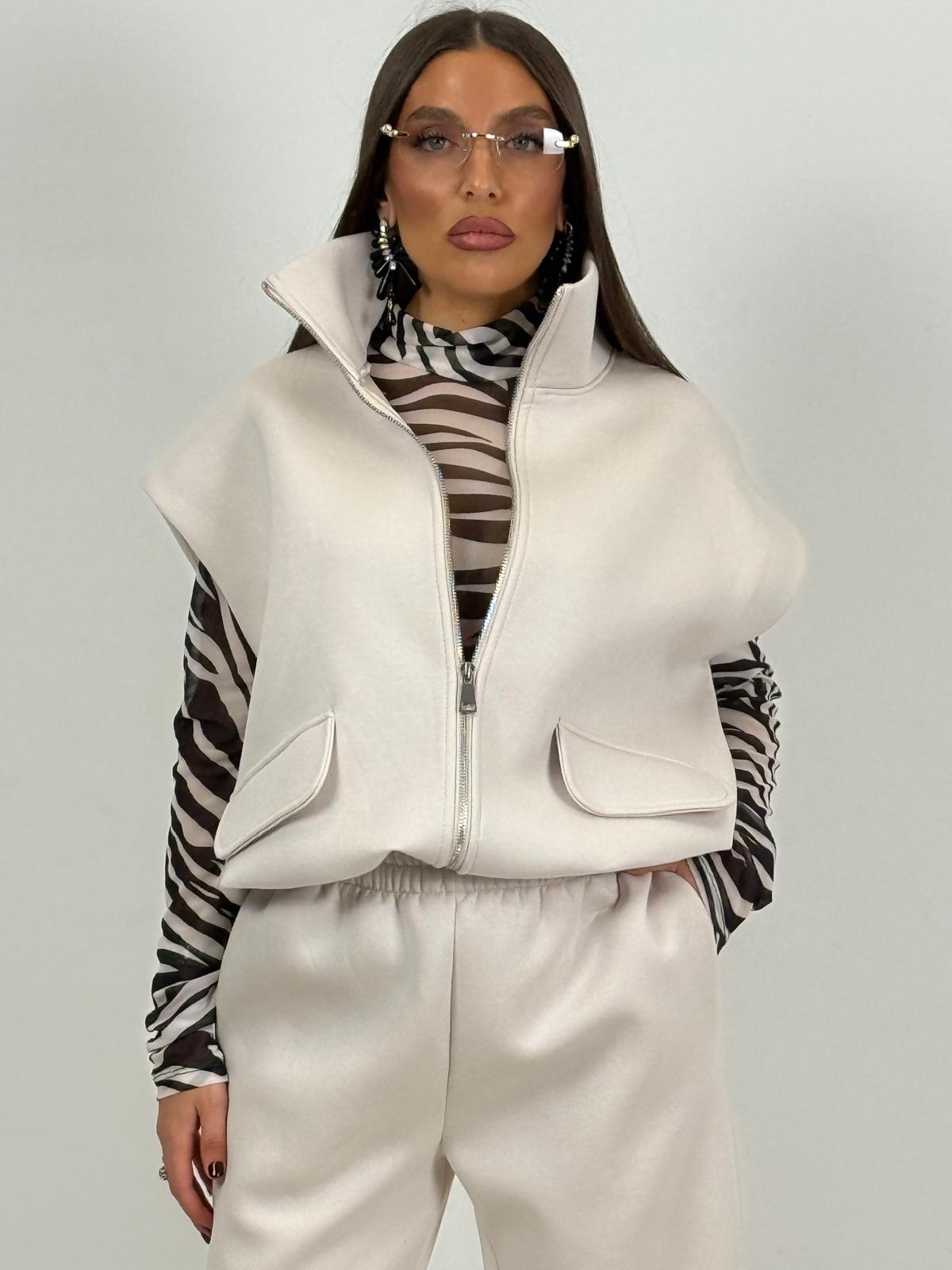 Tuta LISA - Completo gilet con zip e pantalone