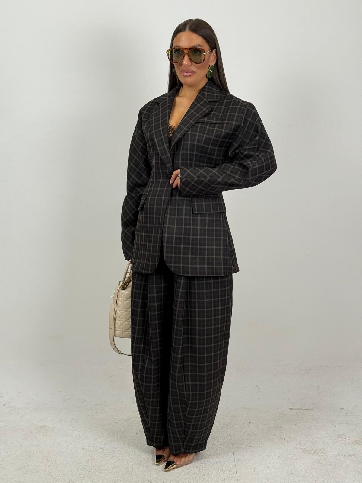 Tailleur DINA - Completo a quadri giacca e pantalone