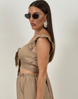 Cordset VIVIANA - Completo top e pantalone low cost