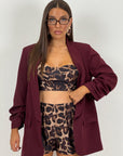 Cordset LEOPARD - Completo top e pantaloncino