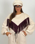 Tuta VALLIKA - Completo felpa con frange e pantalone