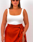 CURVY GONNA IN SATIN